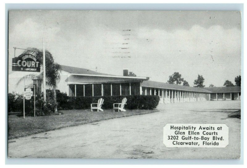 C. 1920s Glen Ellen Courts. Clearwater, Florida Postcard P41 