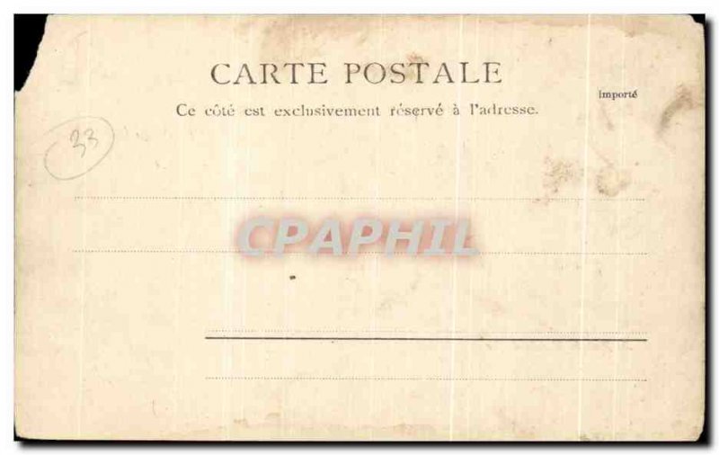 Old Postcard Bordeaux Bridge railway