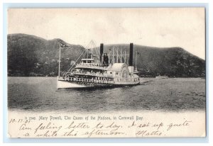 MARY POWELL STEAMER SHIP BOAT CORNWALL BAY NEW YORK NY POSTCARD (KJ19)