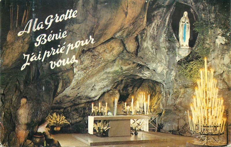 Postcard France grotte Benie