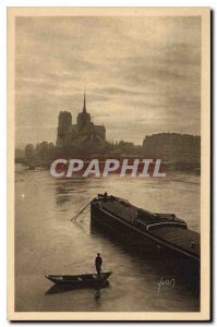 Postcard Old Paris Strolling The Seine at the Quai de la Tournelle