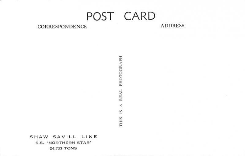 S.S. Northern Star, Shaw Savill Line View image 