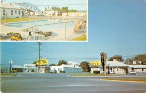 Front Royal Virginia exterior view pool Front Royal Motel vintage pc Y15675