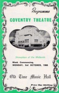 Margery Manners Of BBC The Good Old Days Coventry Warwickshire Theatre Progra...