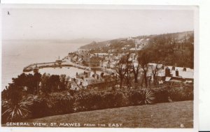 Cornwall Postcard - General View - St Mawes from The East - RP - Ref 261A