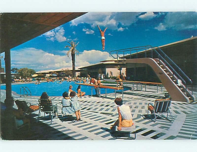 Unused Pre-1980 POOL AT SANDS MOTEL Las Vegas Nevada NV u5977