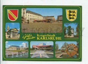 442004 Germany Gruss aus Karlsruhe advertising Old postcard