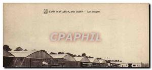 Old Postcard Jet Aviation Camp & # 39aviation near Dijon Hangars