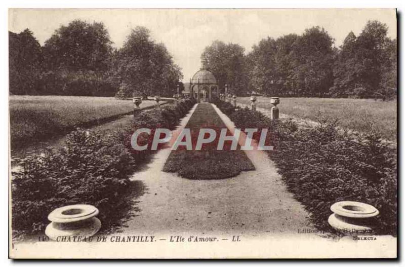 Old Postcard Chateau de Chantilly The Miss Love