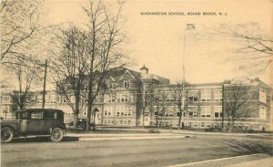 New Jersey Bound Brook Washington School Mayrose 1930s Postcard 22-5751