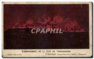 Old Postcard Kindling De La Cite Carcassonne