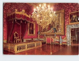 Postcard The hall of the throne Apartments The Pitti Palace Florence Italy