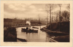 CPA PÉRONNE Somme Kanal Dampfboot (25263)