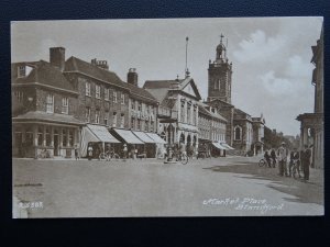 Dorset BLANDFORD Market Place c1908 Postcard by W.H.S. & Son of Blandford S16388