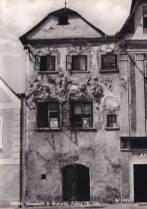 Krems Kornermarkt Stuckrelief Austria Real Photo Postcard
