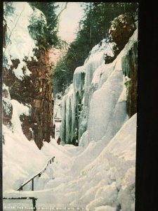 Vintage Postcard 1907-1915 The Flume Winter White Mountains New Hampshire