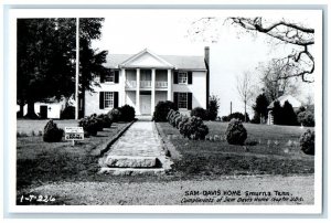 c1950's Sam Davis Home Residence View Smyrna Tennessee TN RPPC Photo Postcard