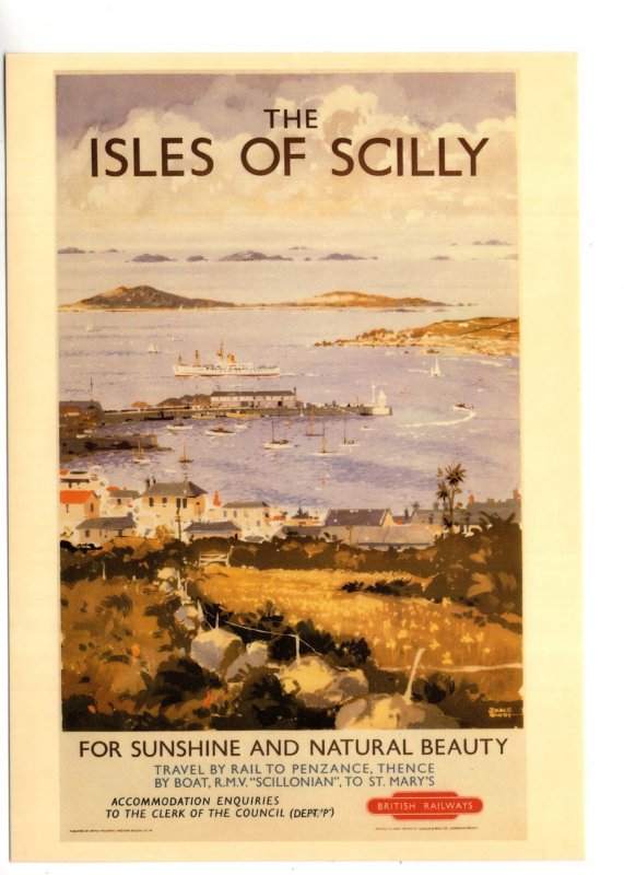 Isles of Scilly, Natural Beaty, , Travel By Train, Railway Advertising