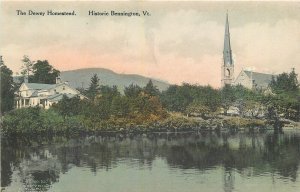 Postcard Vermont Bennington Historic Dewey Homestead Albertype 23-4429