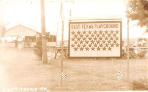 East Texas Pennsylvania Playground Entrance Real Photo Postcard AA19831