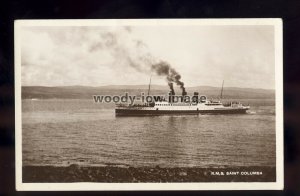 f1768 - Scottish Ferry - Saint Columba , built 1912 - postcard