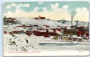 *1909 The Hill from Meaderville Butte Montana Antique Vintage Postcard C72