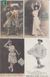 DANCING BALLET 250 Vintage Postcards mostly pre-1940 (L5689)