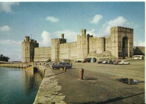 Wales Postcard - Caernarvon Castle View from S.E. Showing Queen's Gate - TZ8251