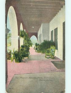 Unused Divided-Back ARCHES AT GUIRNALDA HOTEL Los Angeles - Pasadena CA u9931