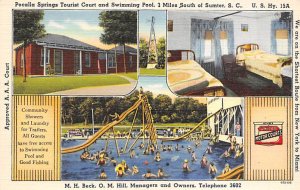 Pocalla Springs Tourist Court Swimming Pool Sumter, South Carolina  