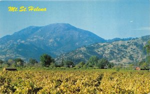 Napa County California 1960s Postcard Mt. St. Helena