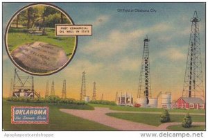 Oklahoma Oklahoma City Oil Field At Oklahoma City