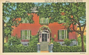 Shaker Village KY Guest House Linen Postcard
