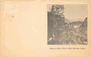 Scene on Bear River, Soda Springs, Idaho Caribou County 1907 Vintage Postcard