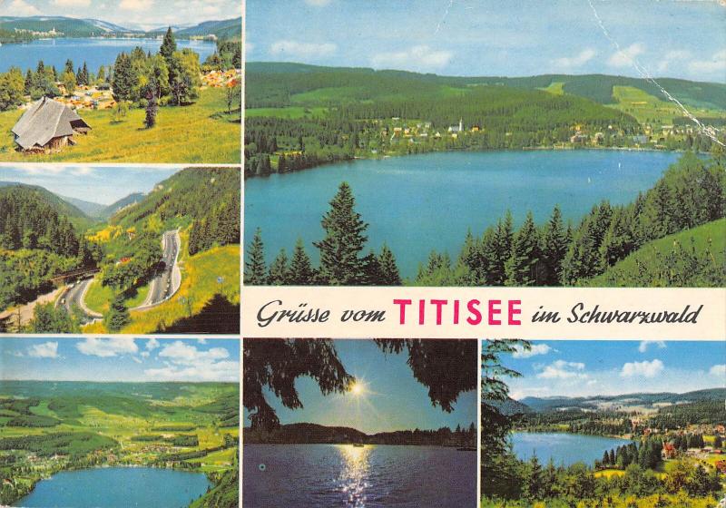 GG13831 Gruesse vom Titisee im Schwarzwald Campingplatz Lake Forest Panorama