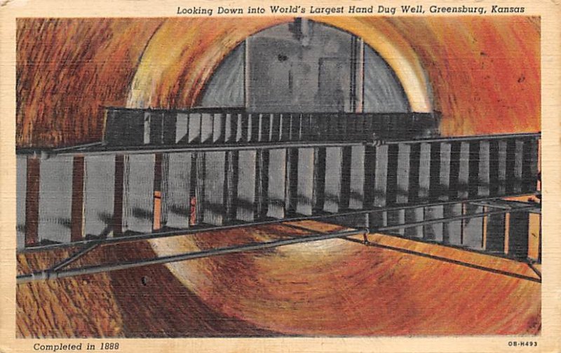 The world's largest hand dug well Greensburg Kansas