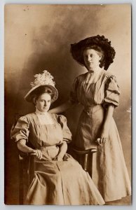 Beautiful Victorian Ladies Women Dresses and Hats Ohiowa Nebraska Postcard D27