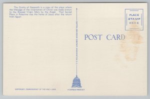 Washington DC~Franciscan Monastery Annunciation Grotto Nazareth~Linen Postcard