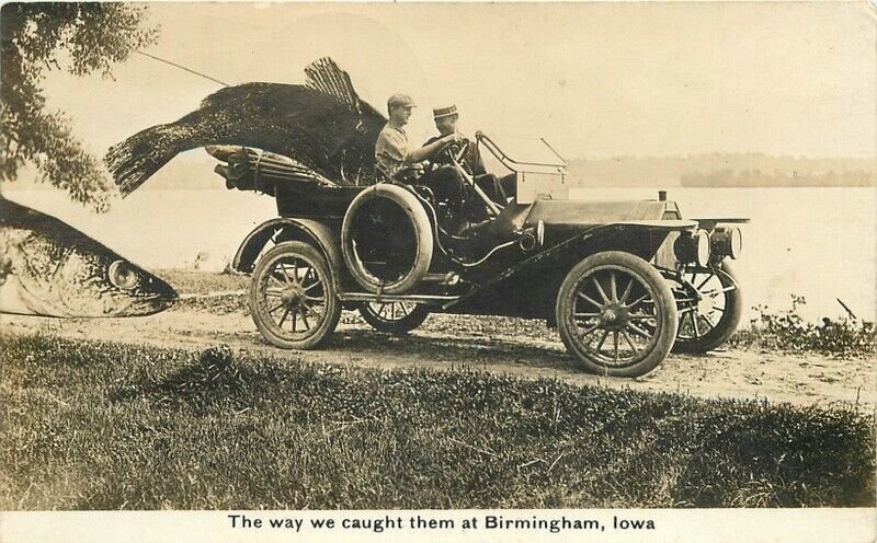 1915 Iowa Birmingham Automobile RPPC Photo Postcard 22-11183 