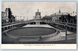 Coney Island New York NY Postcard Circus Ring At Dreamland Scene c1905's Antique