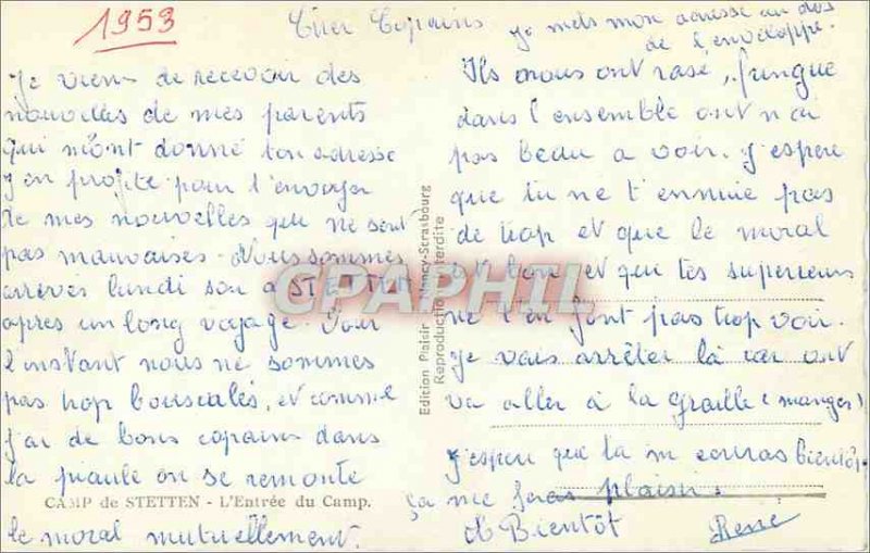 Modern Postcard Camp Stetten The Army Camp Entree