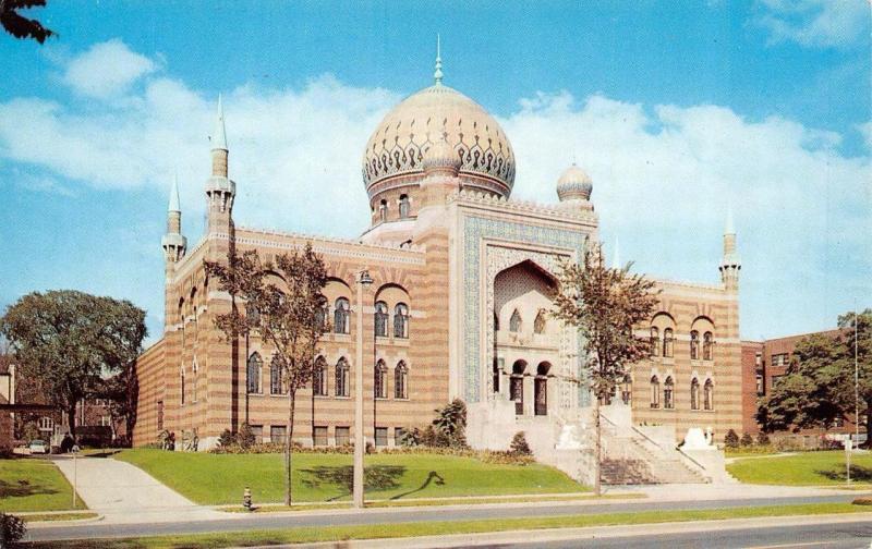 MILWAUKEE, WI Wisconsin   TRIPOLI TEMPE~Shrine Mosque   1956 Chrome Postcard