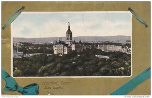 Birds Eye View, State Capitol Building & Grounds, Hartford, Connecticut 1900-10s