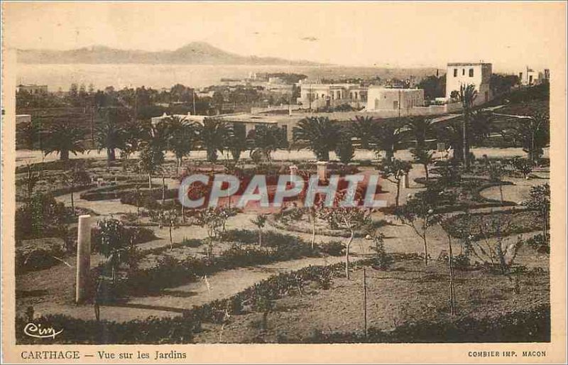 Postcard Old Carthage Garden View