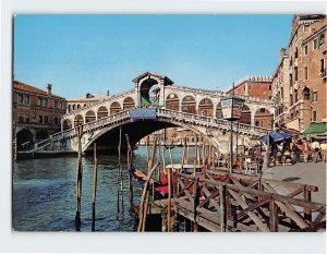 Postcard Rialto Bridge, Grand Canal, Venice, Italy