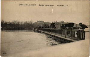 CPA Inondations PARIS 1910 Pont Sully (970866)