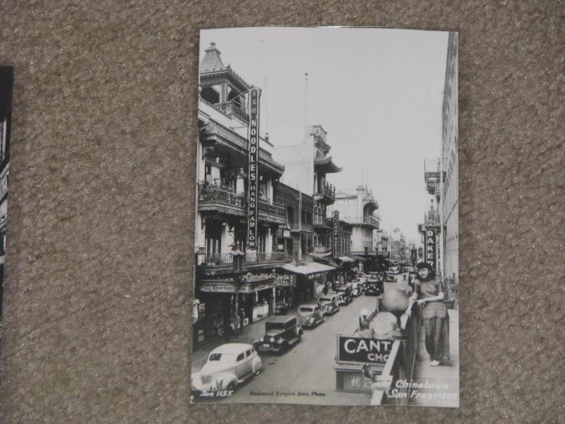 RPPC, Chinatown, San Francisco, card# 1155, Unused Vintage card