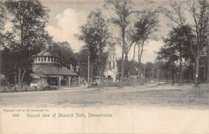 OIL CITY~MONARCH AMUSEMENT PARK-GENERAL VIEW~1905 ROTOGRAPH PHOTO POSTCARD