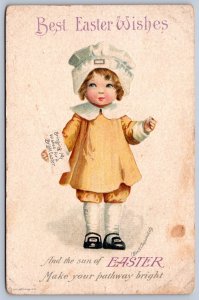 K26/ Easter Postcard Holiday Artist Signed c1910 Ellen Clapsaddle 165