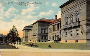 Carnegie Library and McGee Memorial Fountain Pittsburgh Pennsylvania, PA